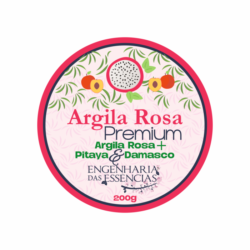 Argila Rosa Premium - Argila Rosa & Pitaya & Damasco
